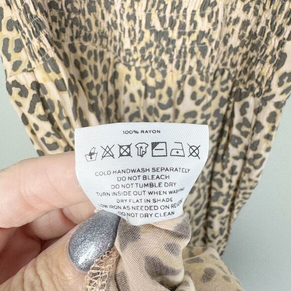 FAITHFULL THE BRAND | REVOLVE Elsa Animal Print Leopard Jumpsuit Women’s Size 2 - Picture 12 of 13